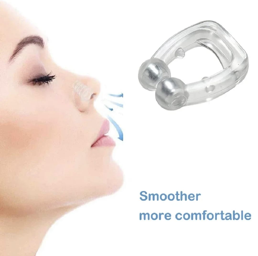 Magnetic Anti-Snoring Nose Clip (Silent Sleep Aid)