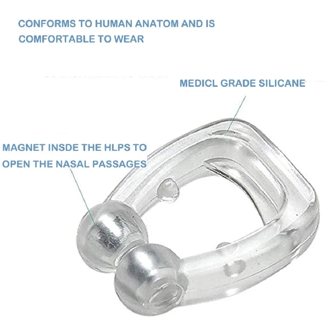 Magnetic Anti-Snoring Nose Clip (Silent Sleep Aid)