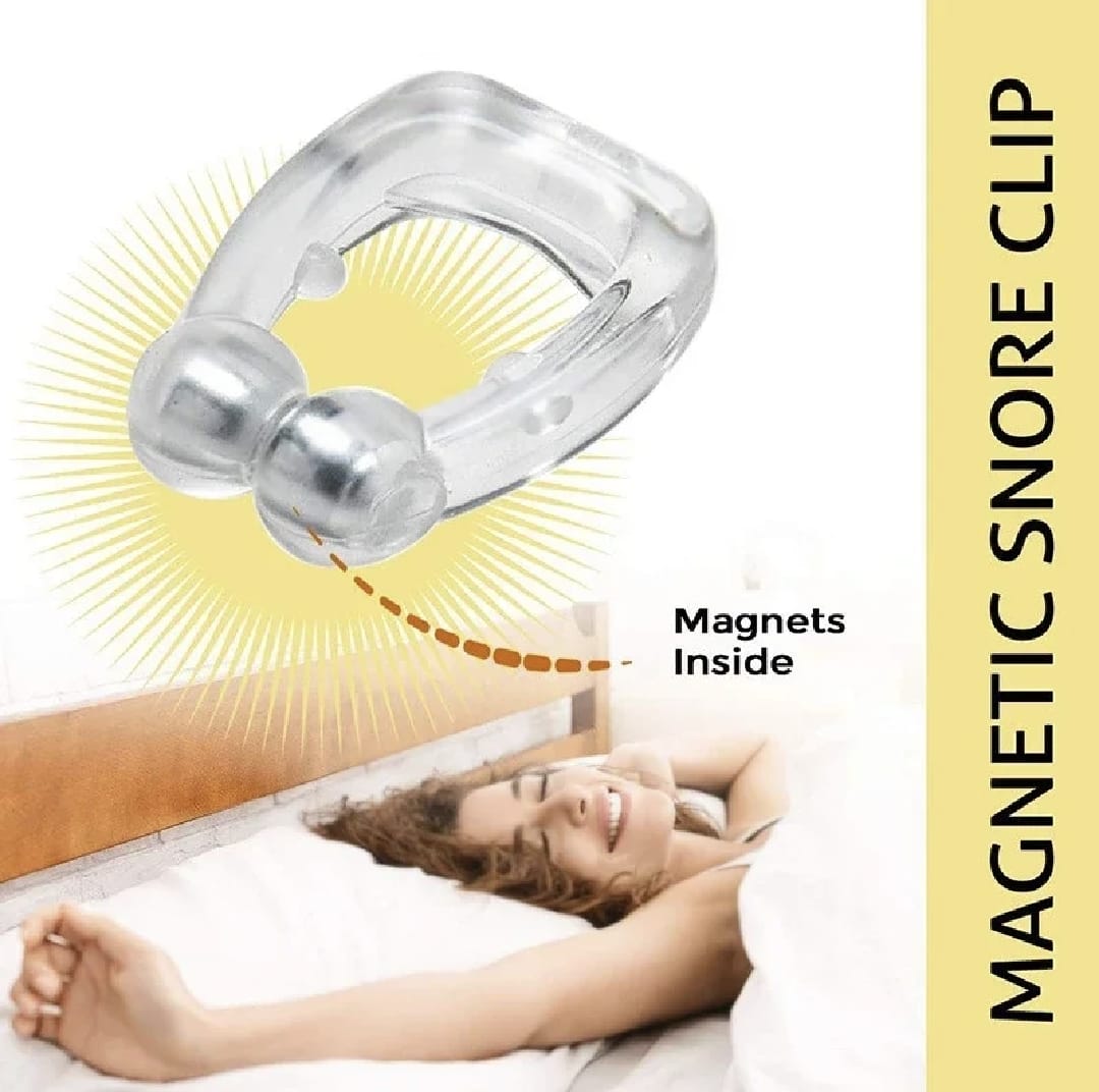 Magnetic Anti-Snoring Nose Clip (Silent Sleep Aid)